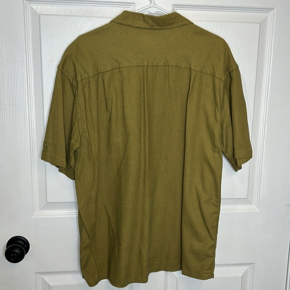 Horny Toad Button Down Shirt Men's Large Short Sleeve 100% Cotton - Picture 4 of 4